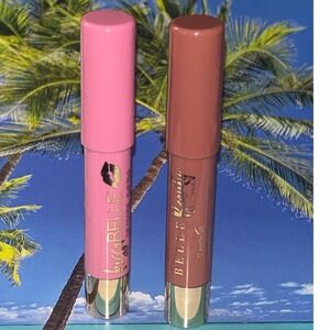KISSaBELLE LIP CRAYON BUFF PINK AND CARAMEL CRUSH BELLE BEAUTY